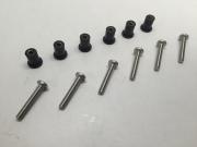 6 PCS 1/8" INNER DIA. WELL NUTS WITH SCREWS FOR KAYAK CANOE SMAL